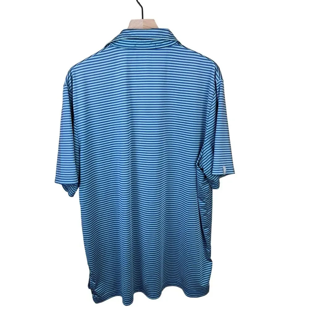 Ralph Lauren Men Golf Blue White Stripe Polo Size‎ XL Short sleeve Outdoor Shirt